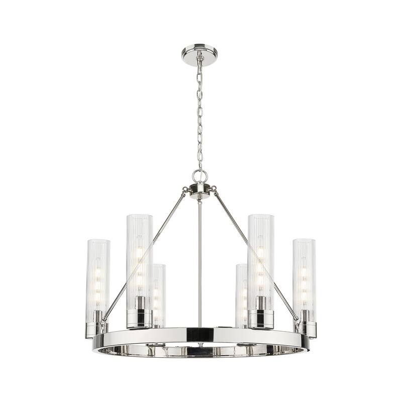 Innovations Lighting Downtown Urban - Boreas - 6 Light 29" Chandelier with 11" Shades