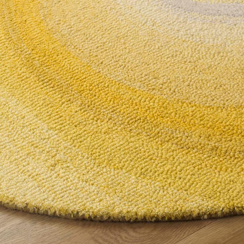 SAFAVIEH Handmade Novelty Vasila Swirl Wool Rug