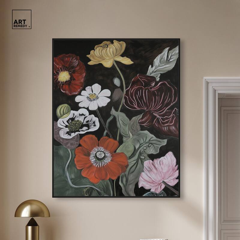 Ruby Revelry Canvas by Art Remedy