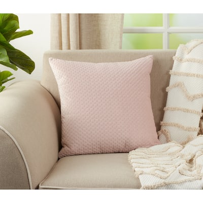 Poly Filled Pinsonic Velvet Throw Pillow