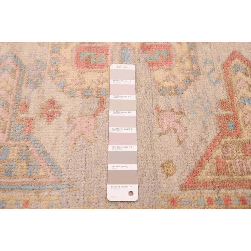 ECARPETGALLERY Hand-knotted Jules Serapi Light Grey Wool Rug - 8'1 x 9'9