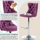 preview thumbnail 37 of 76, Swivel Velvet Bar Stools Sliver Pesdestal (Set of 6)
