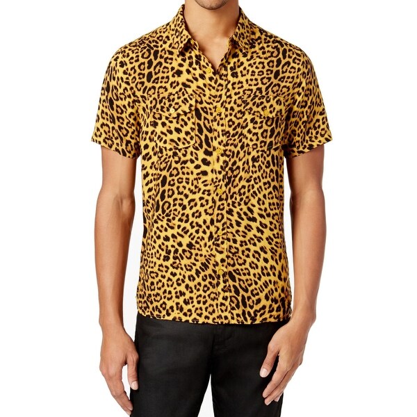 t shirt guess leopard