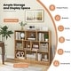 preview thumbnail 9 of 18, Costway 10-Cube Bookcase for Kids 41"Wooden Toy Storage Organizer for - See Details