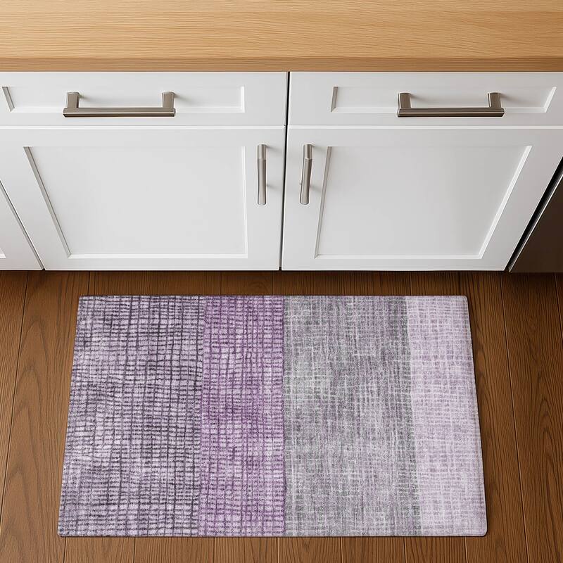 Premium Washable Super Soft Modern Ombre Mayfield Rug - 1'8" x 2'6" - Plum
