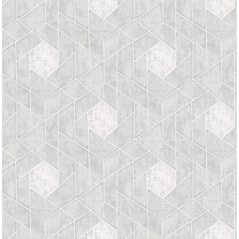 Scott Living Granada Light Grey Grey Geometric Wallpaper