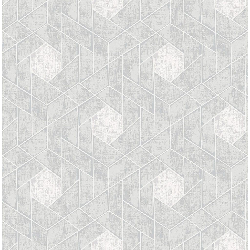 Scott Living Granada Light Grey Grey Geometric Wallpaper