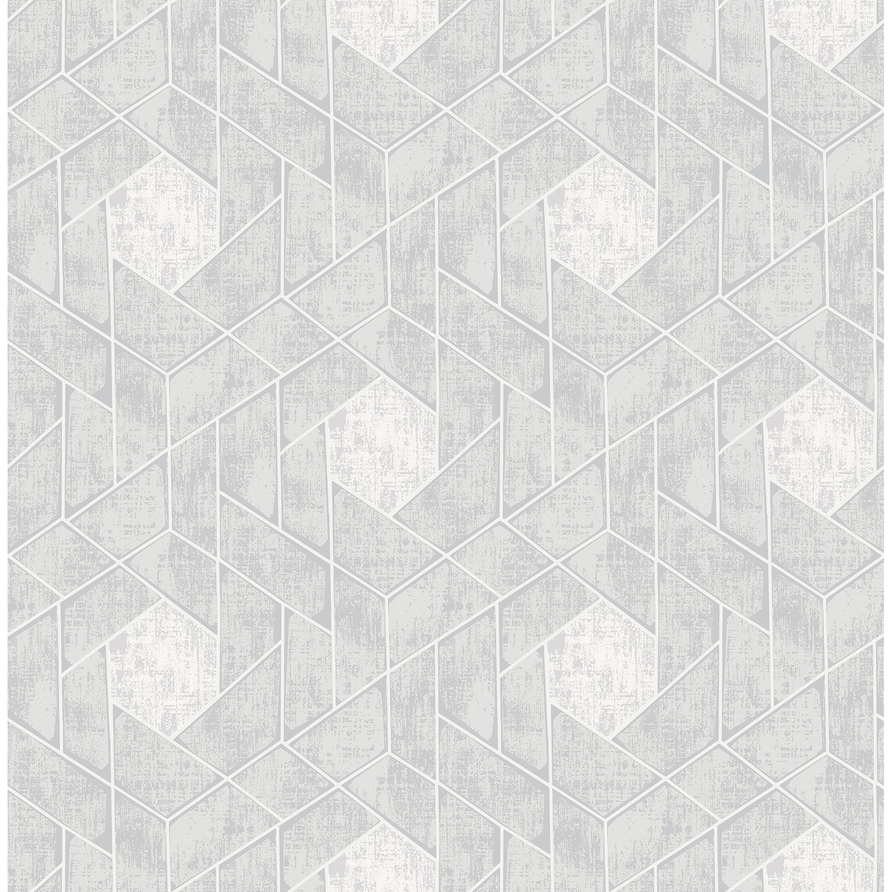 Scott Living Granada Light Grey Grey Geometric Wallpaper