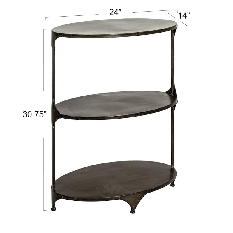3-Tier Metal Storage Shelf
