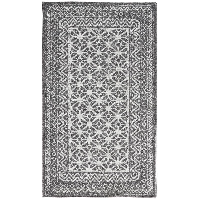 Carson Carrington Rantorp Moroccan Charcoal/Silver Area Rug