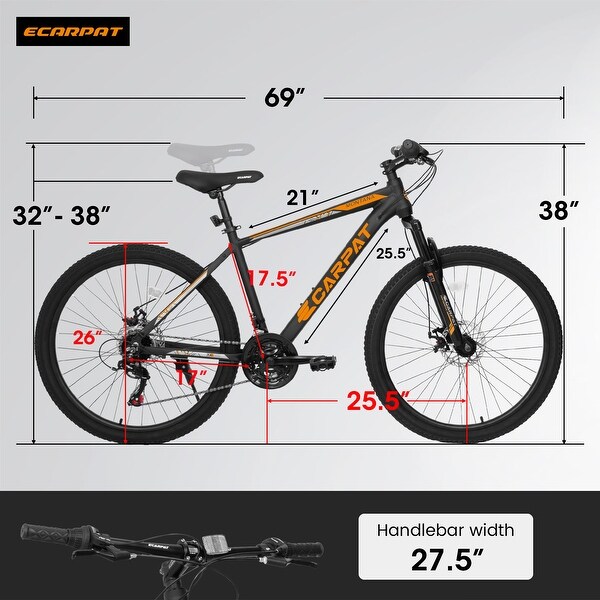 26-inch Mountain Bike Adult Aluminum Frame Shock Absorbing Front