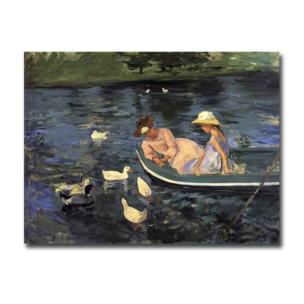 Summertime II, 1894 by Mary Cassatt Gallery Wrapped Canvas Giclee Art (24 in x 32 in)