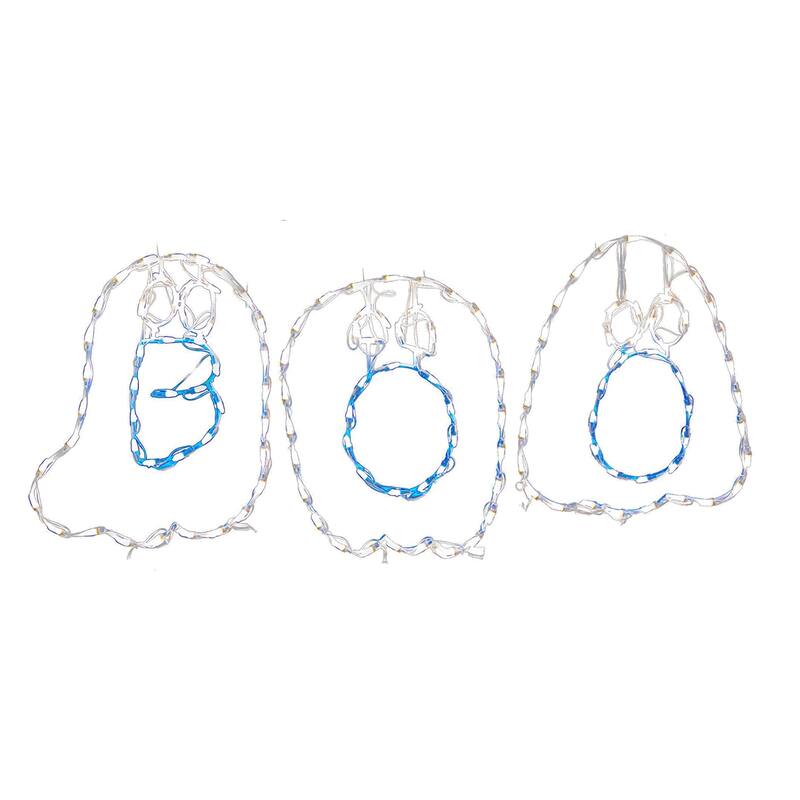 Halloween LED Boo 3 Ghosts