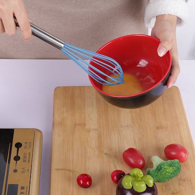 Egg Whisk Silicone Whisk Mixer Kitchen Utensil