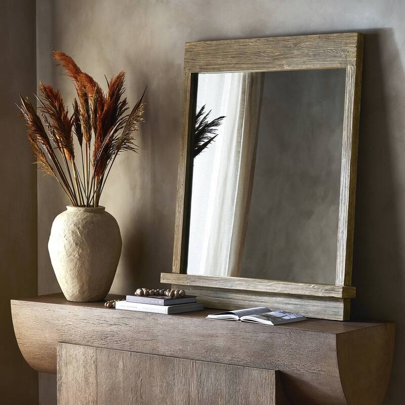 Meridith Wall Mirror-Distressed Light Pine - 42W x 4D x 50H