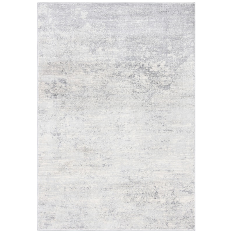 SAFAVIEH Brentwood Malissie Modern Abstract Rug - 4' Square - Ivory/Grey