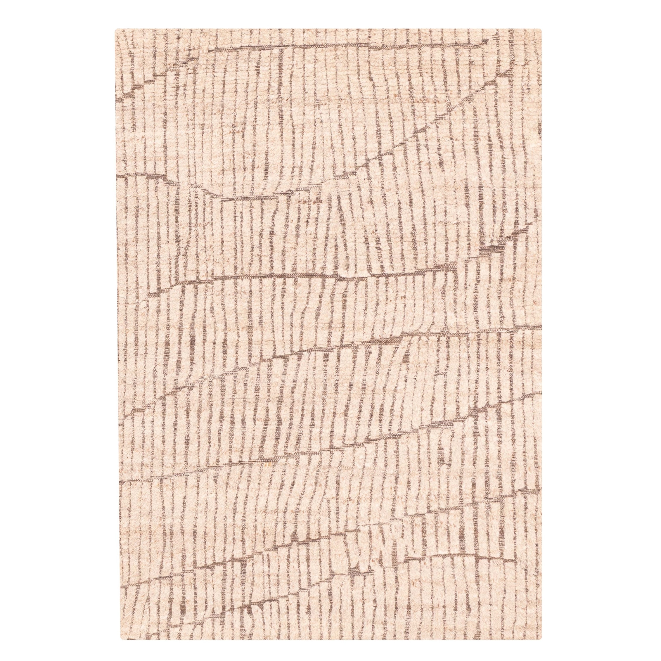 ECARPETGALLERY Hand-knotted Tangier Tan Wool Rug - 5'2 x 7'8