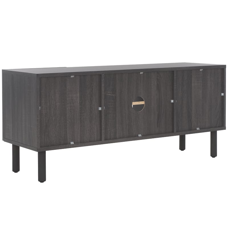 SAFAVIEH Kayleigh 2 Door 2-Shelf Media Stand - 47" W x 16" D x 21" H - 47Wx15Dx21H