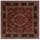 preview thumbnail 36 of 83, SAFAVIEH Handmade Heritage Sharee Traditional Oriental Wool Rug 6' Square - Red/Black - Square