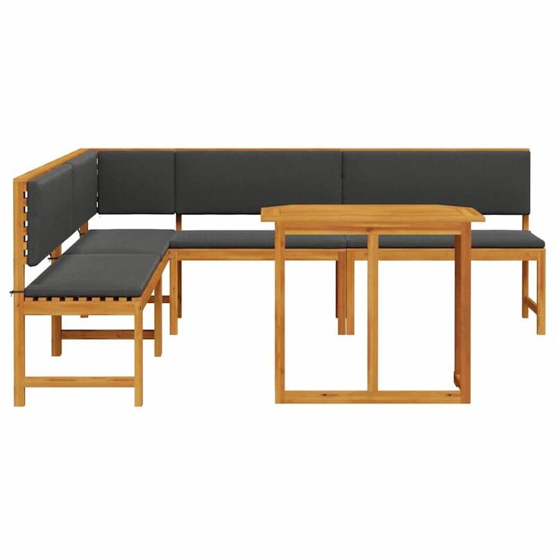 vidaXL Garden Bench Set Brown solid acacia wood - 20 x 35 x 30