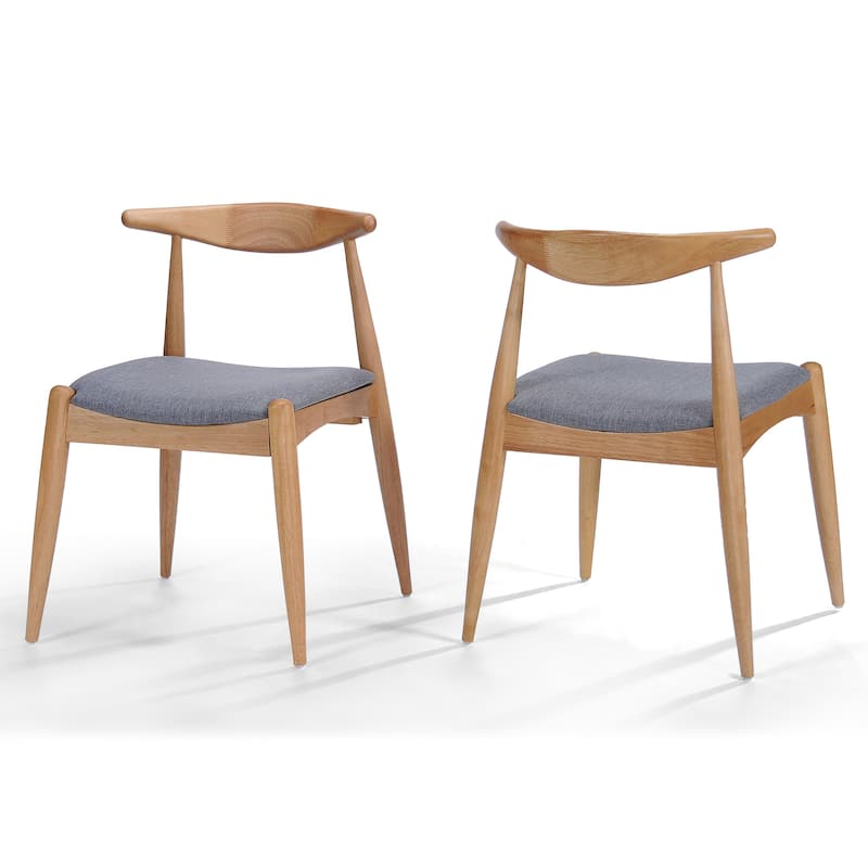 Francie Mid-Century Modern Dining Chairs (Set of 2) by Christopher Knight Home - 20.50" W x 20.25" L x 29.75" H