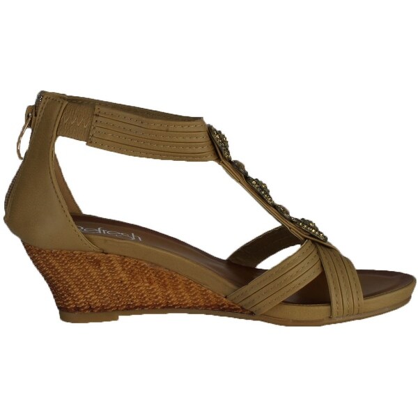 REFRESH Womens Ginny-10 Fashion Wedge Sandals