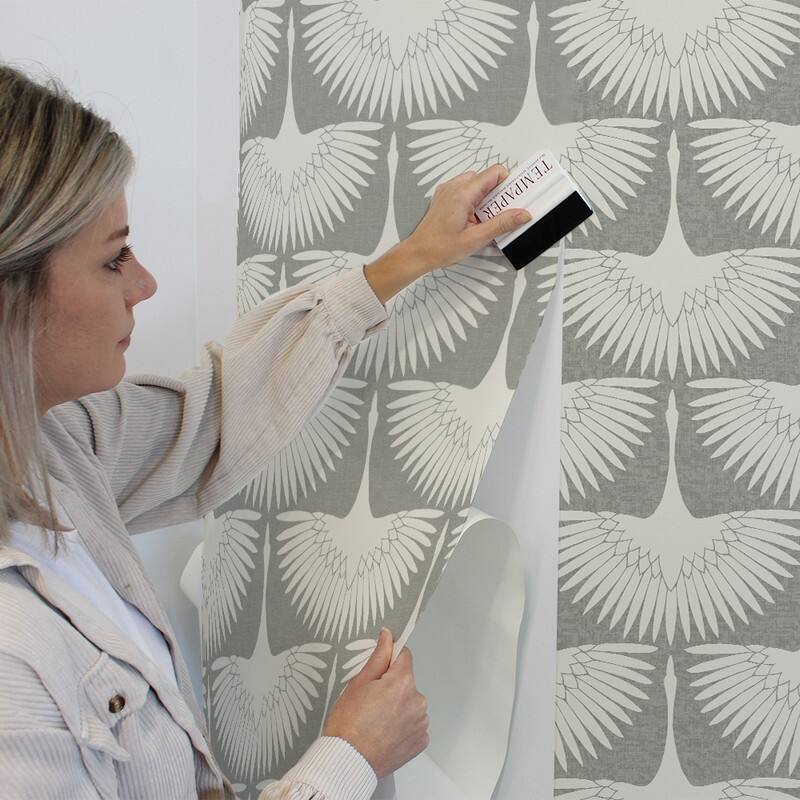 Genevieve Gorder Feather Flock Removable Peel and Stick Wallpaper