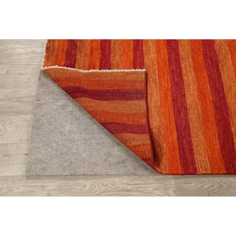 Modern Striped Gabbeh Kashkoli Oriental Area Rug Wool Hand-knotted - 5'5" x 7'8"