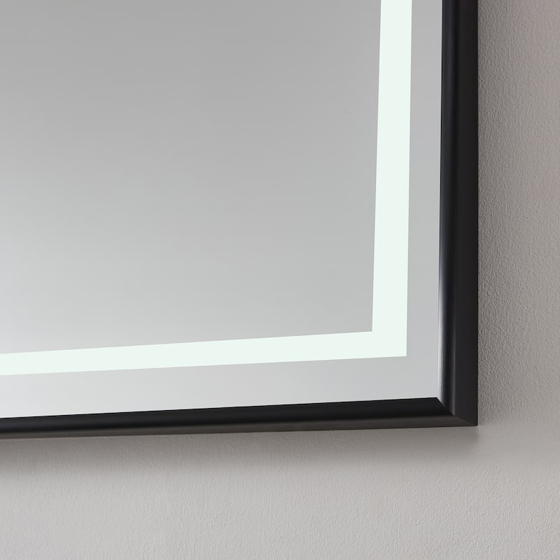 72" Rectangular LED Lighted Accent Bathroom/Vanity Wall Mirror - 72
