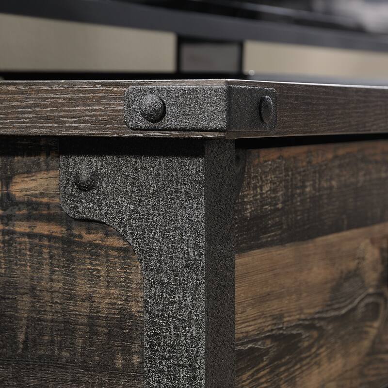 Wood TV Stand for TVs up to 52" with Smooth-Gliding Drawers, Brown - 49.13" W x 21.26" D x 28.74" H