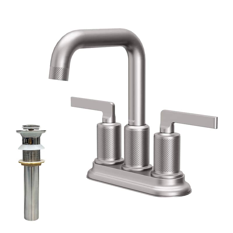 Karran USA KBF536 Gillingham 1.2 GPM Centerset Bathroom Faucet with - Stainless Steel