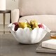 preview thumbnail 3 of 2, Uttermost 18184 Ruffle Bloom 15-1/2" Wide Ceramic Decorative Bowl