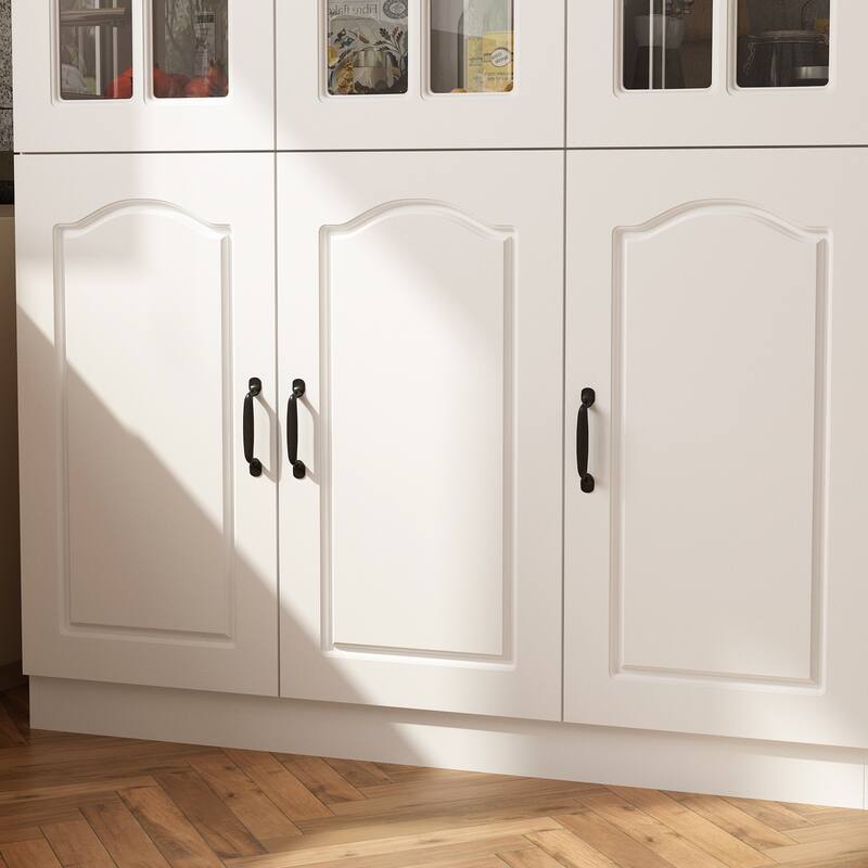 Modular White Contemporary Office Storage Display Cabinet w/UV Finish