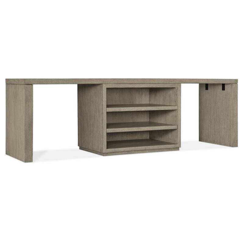 Hooker Furniture 6150-10925 96" Wood Veneer Writing Desk - Medium Wood