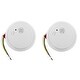 preview thumbnail 1 of 0, Smoke Alarm Wire-In with Battery Backup 2 Pack White
