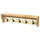 preview thumbnail 13 of 14, Multicolored Wood Farmstyle Coat Rack with Shelf - W: 31.5" x D: 8" x H: 5"