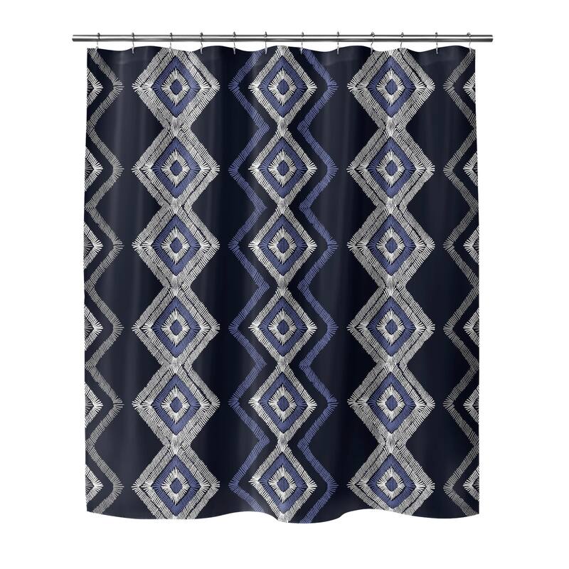 RAFE NAVY Shower Curtain By Kavka Designs Bed Bath & Beyond 35779140