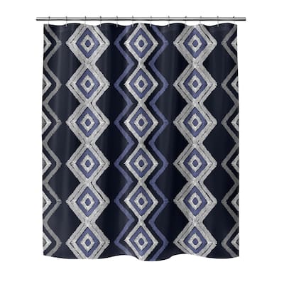 RAFE NAVY Shower Curtain By Kavka Designs