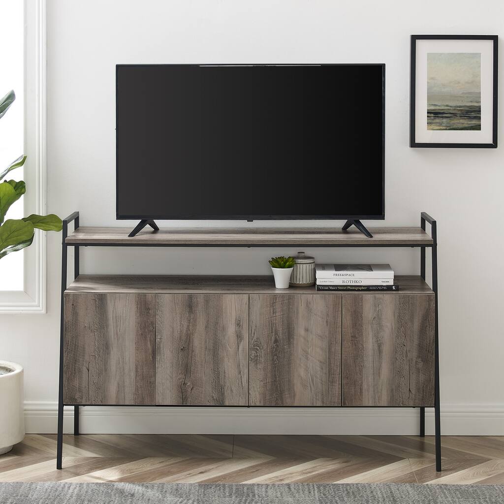Walker Edison Lahuri 52-inch Modern TV Stand - Overstock - 27989150