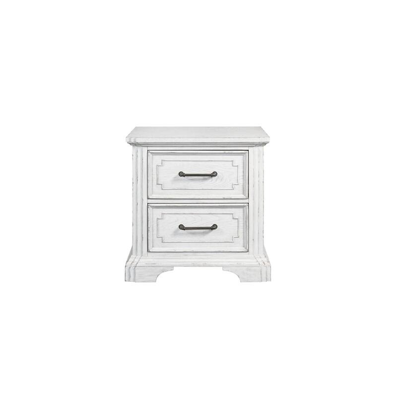 Elegant Nightstand with Sherwin Williams Finish, Felt-Lined Top Drawer, and Smooth Ball-Bearing Glides