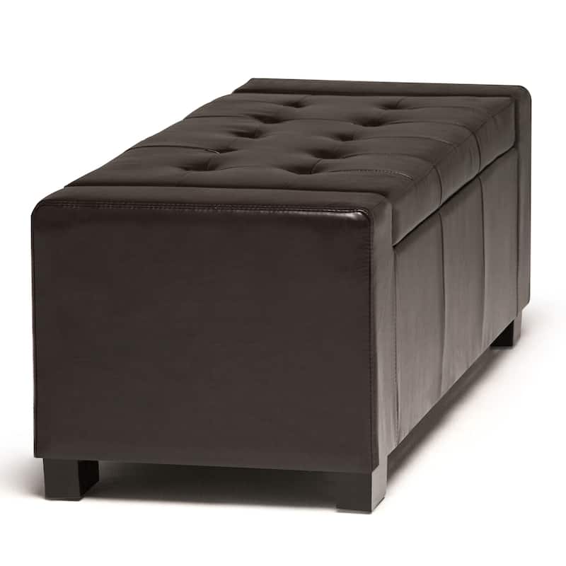 WYNDENHALL Santa Fe 51 inch Wide Contemporary Rectangle Storage Ottoman