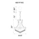 preview thumbnail 8 of 7, Empire 8 Light Down Chandelier With Gold Finish