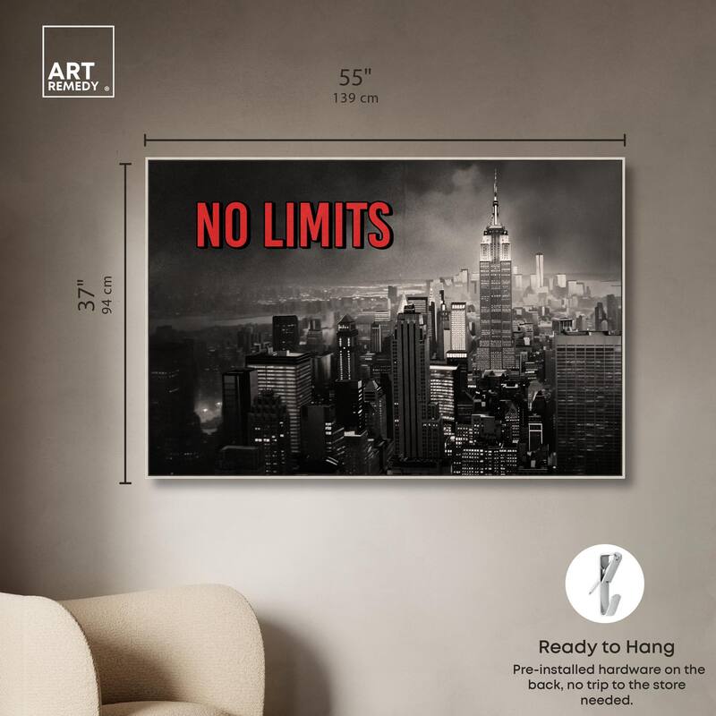 No Limits City Canvas by Art Remedy