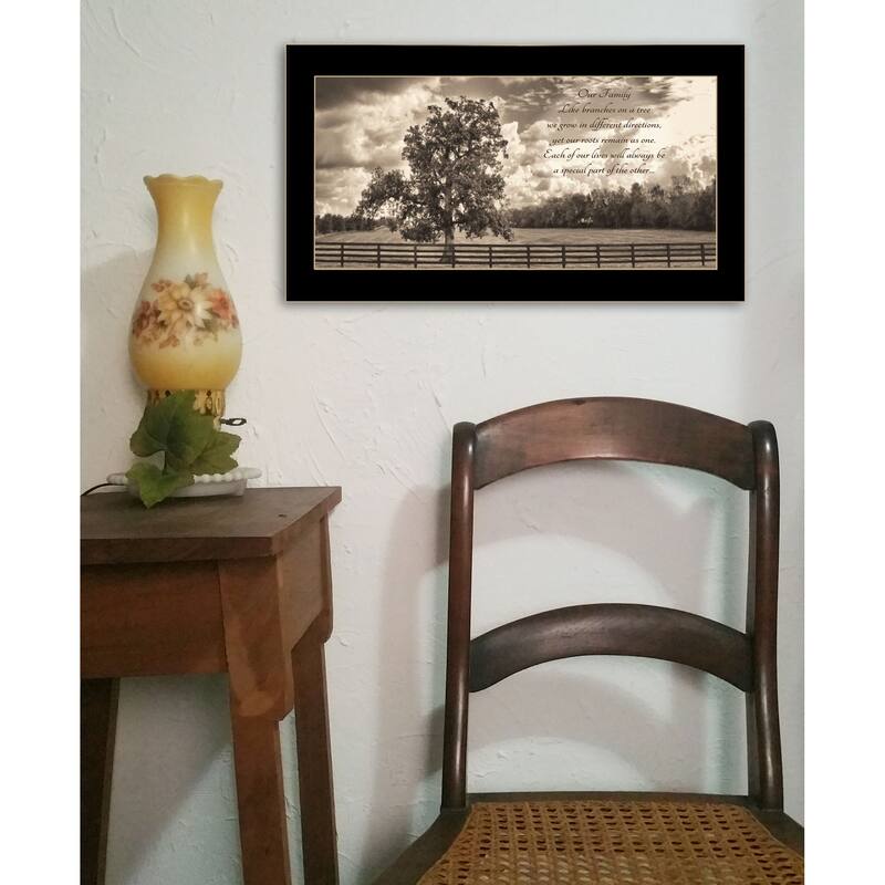TrendyDecor4U "Our Family" Framed Print Wall Art