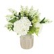 preview thumbnail 1 of 2, Classic Floral with Hydrangeas and Lilacs