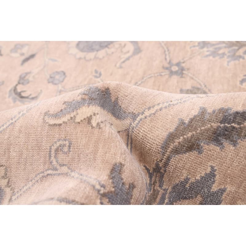 ECARPETGALLERY Hand-knotted Jamshidpour Taupe Wool Rug - 7'11 x 9'10