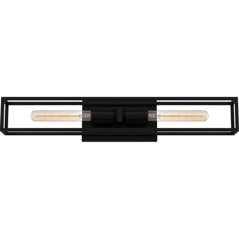 Leighton Two Light Bath - Matte Black