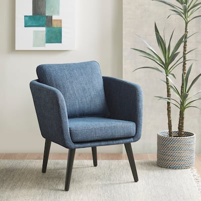 INK+IVY Jake Blue Accent Chair