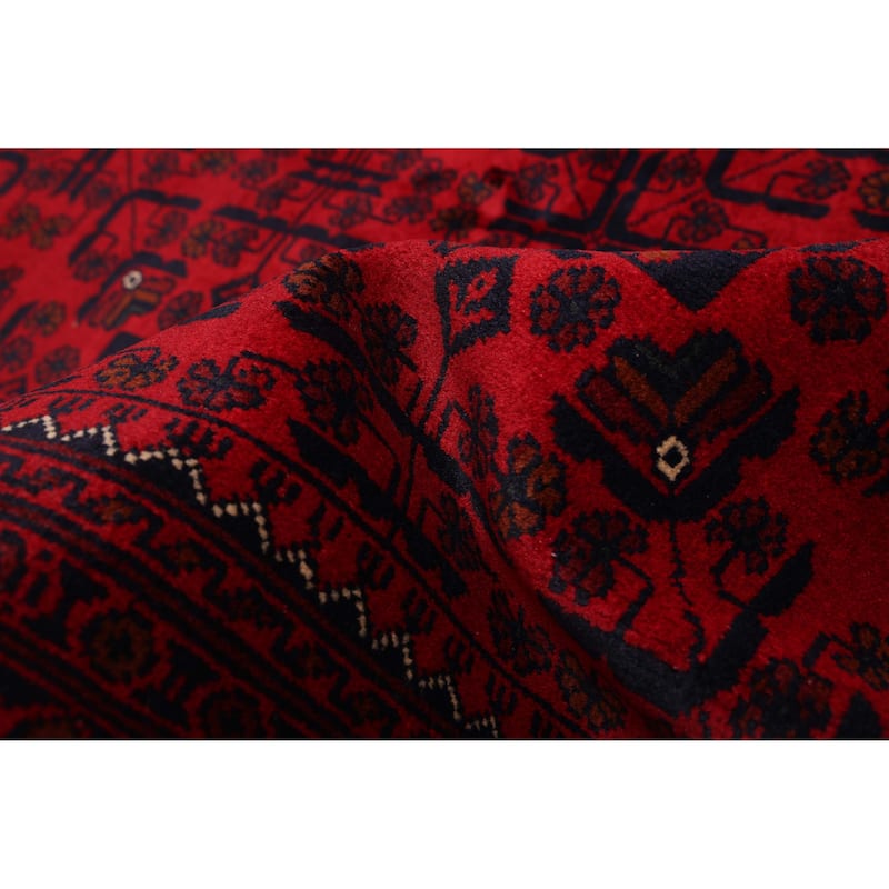 ECARPETGALLERY Hand-knotted Finest Khal Mohammadi Red Wool Rug - 6'7 x 9'9