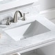 preview thumbnail 16 of 17, BATHLET 60 inch Double Sink White Bathroom Vanity with Open Shelf